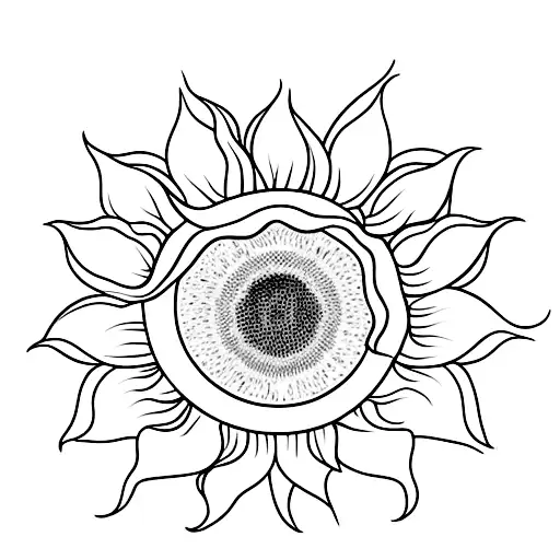 Sunflower With A Halo