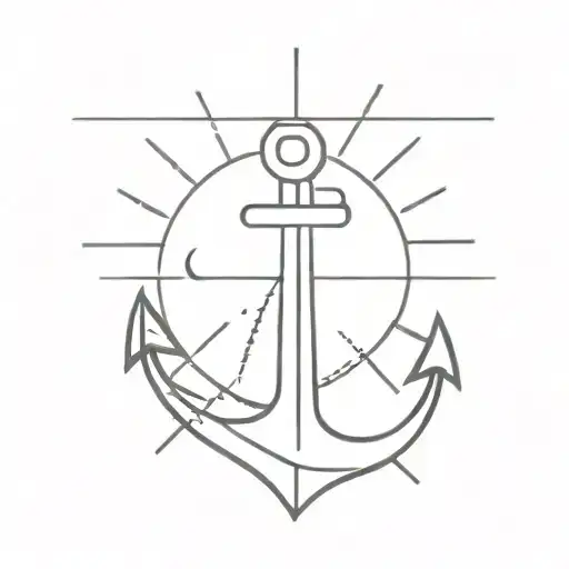 Half Sun And Half Anchor