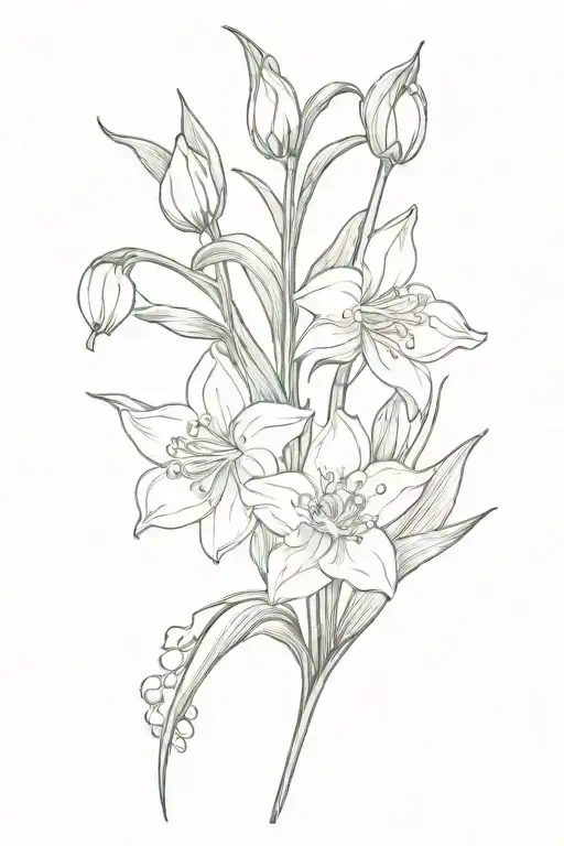 Lily Of The Valley Daffodils Gladiolus Flower