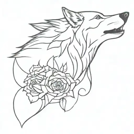Wolf And Rose