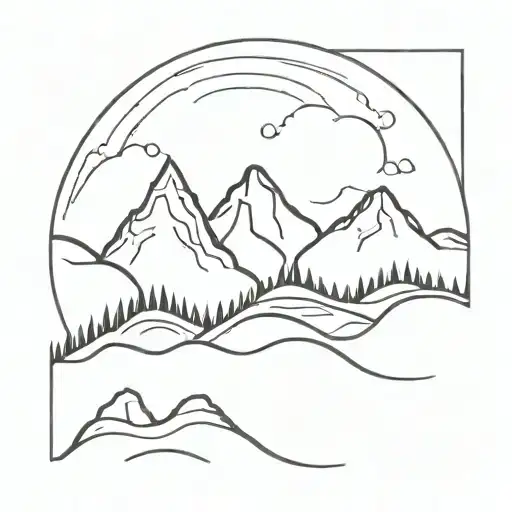 Mountain Turning Into A Wave