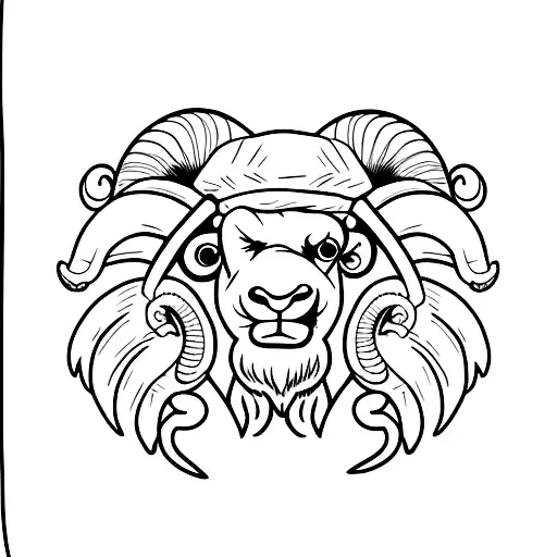 Ram With Beret And Gangster