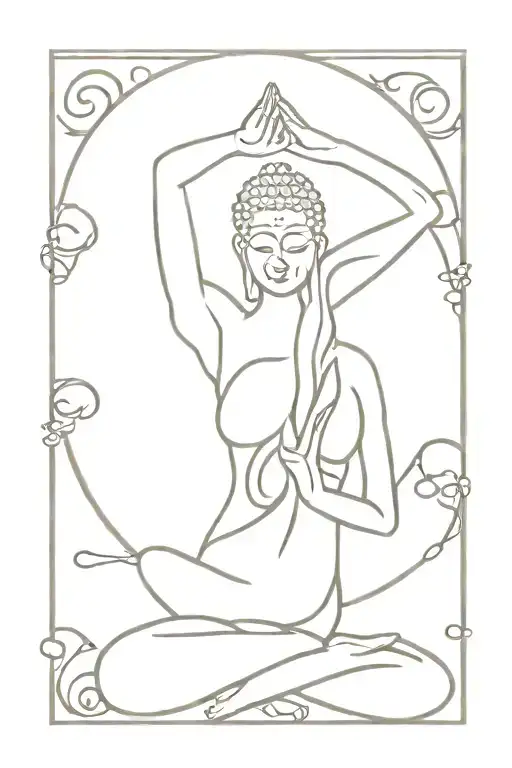 Libra Strength Moving Buddha Inner Peace Sign