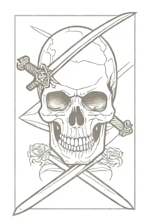 Skull And A Sword