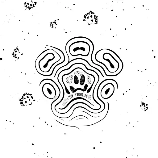 Cat Paw Print With The Name Pancake For An Inner Wrist