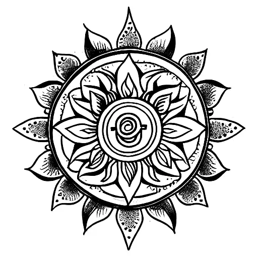 Sun Moon Lotus Mandala