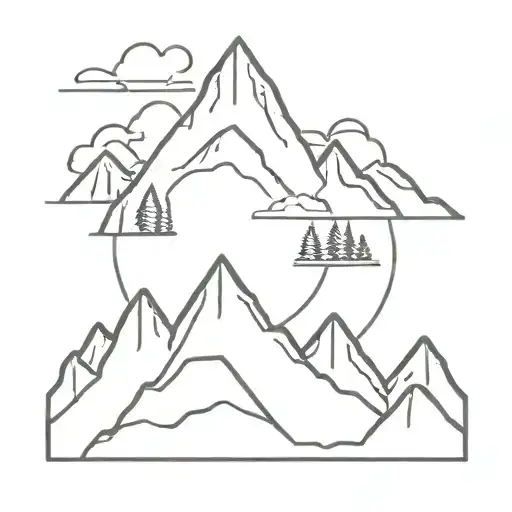 Mountains Lakes Nature