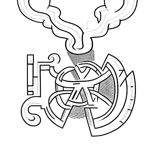 Letter M Surrounded By 4 Other Smaller Symbols To Represent Baby Losses