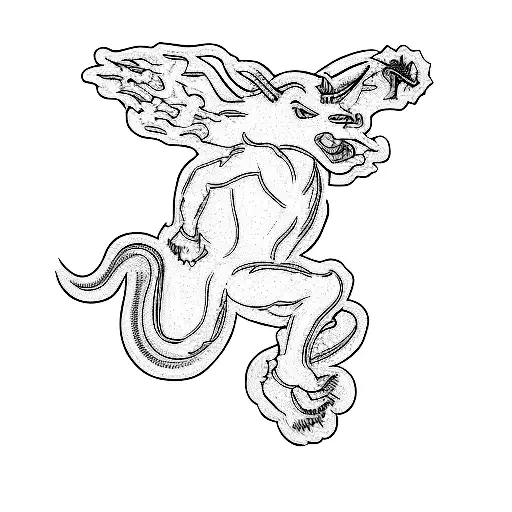 A Demon With Cowboy Hat