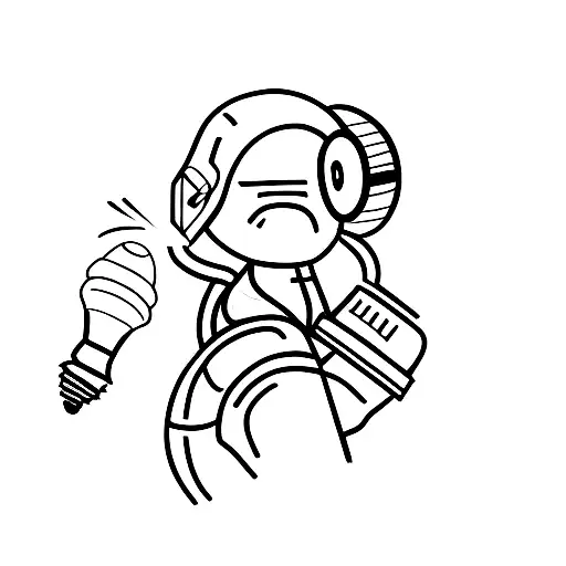 Light Bulb And Astronaut