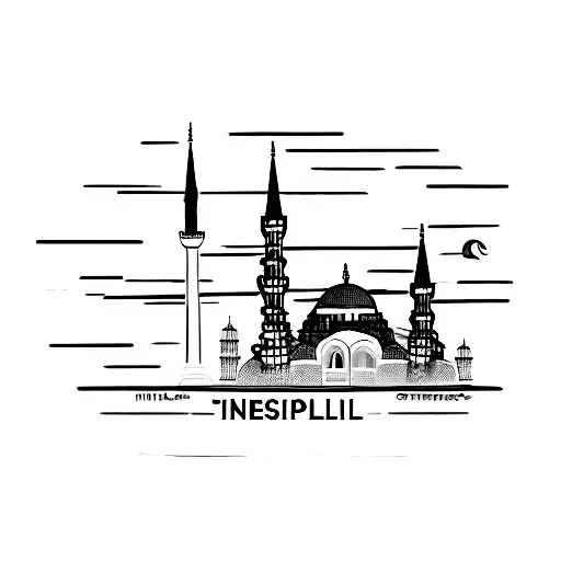 The Iconic Skyline Of Istanbul At Sunset