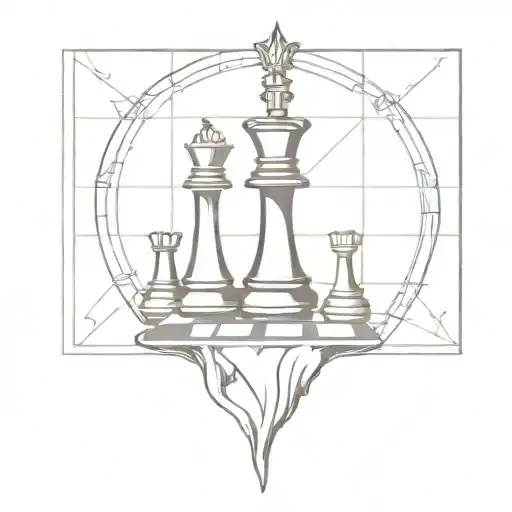 Chess Board With A Twist - Incorporate A Queen Chess Piece As The Focal Point