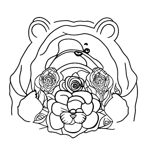 Bear With Flower