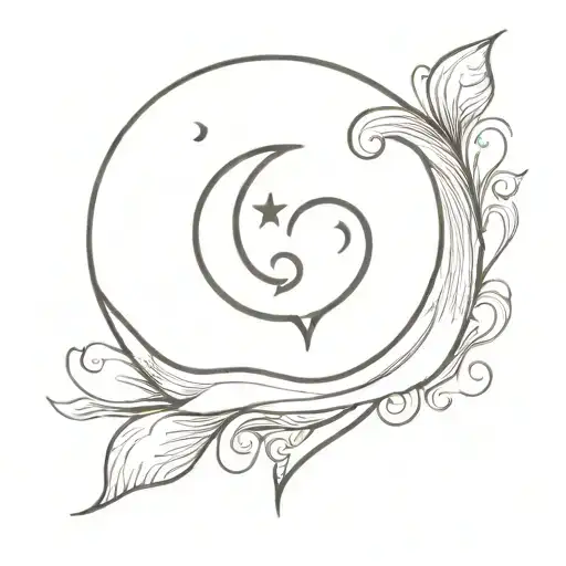 Moon And Heart Symbolizing Love You More Than Enough You