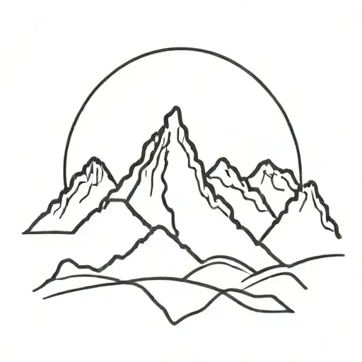 Mountain Range Silhouette