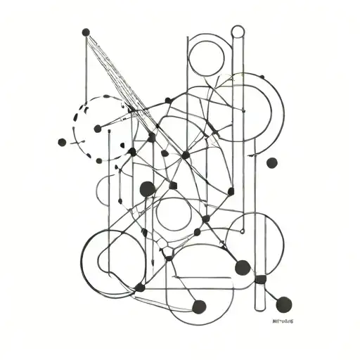 Abstract Geometric Design Inspired By Techno Music Beats