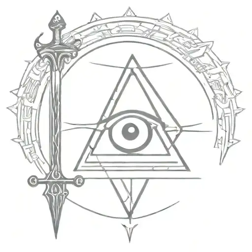 Sword Going All Seeing Eye