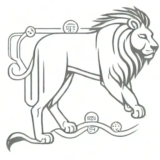 Lion And Engineering Symbols