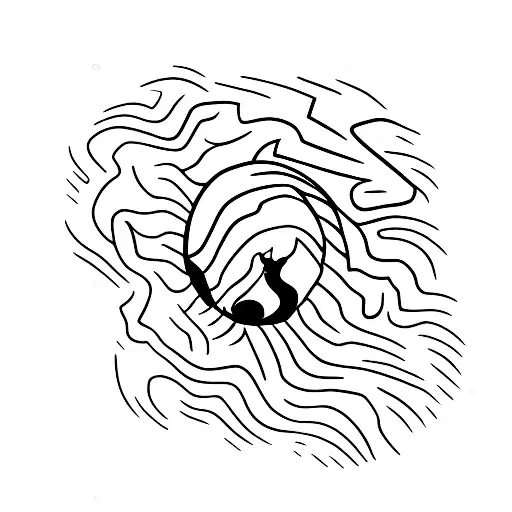 Armadillo Emerging From A Black Hole