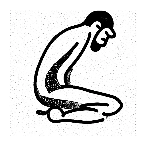 Guy Sleeping In Alone Madress In Ocean