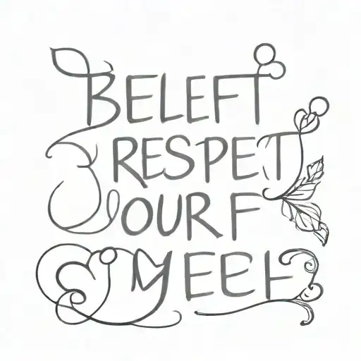 Belief Love Respect For Yourself