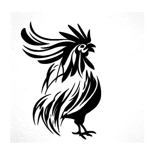 Rooster With Biceps Holding A Camera