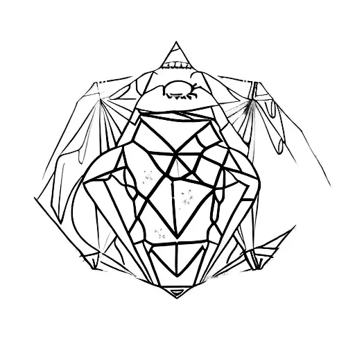 A Diamond Surrounded By A Dragon