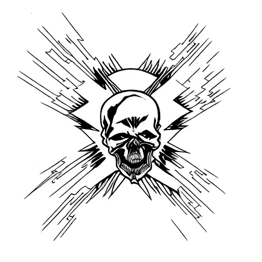 Metallica Album Covers Mixed With A Hoodded Skull