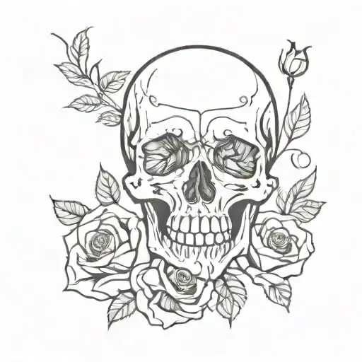 Skull And Roses