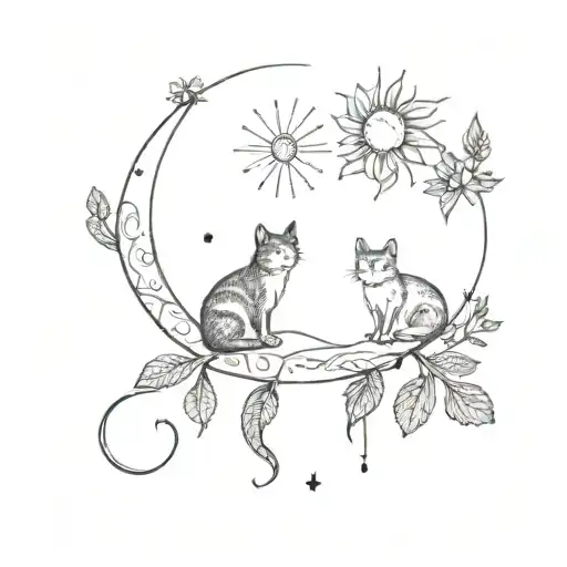 Cactus Caterpillar Moon Plant Sun Butterfly Cat Book Nature Star