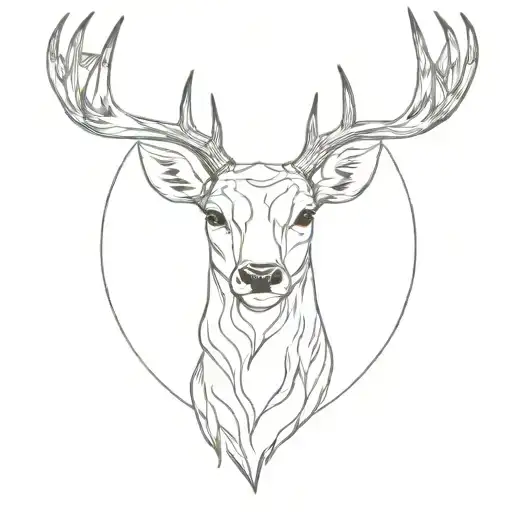 Buck Deer Head