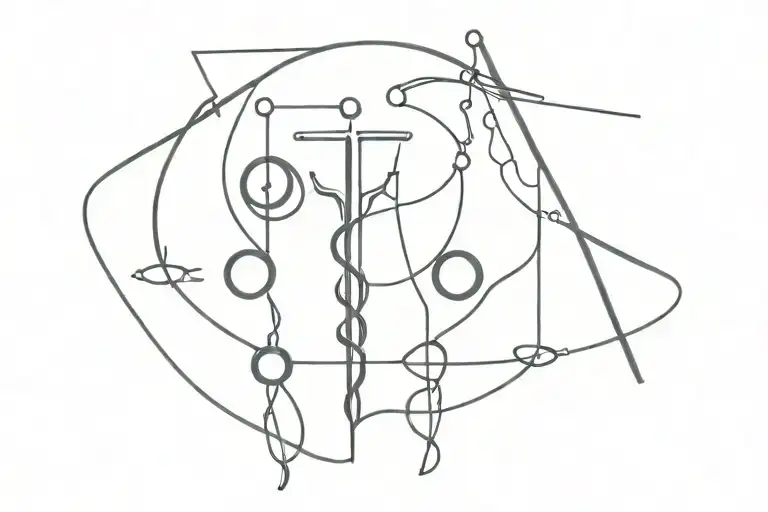 Tattoo For A Nurse Symbolizing Healing Power Lines