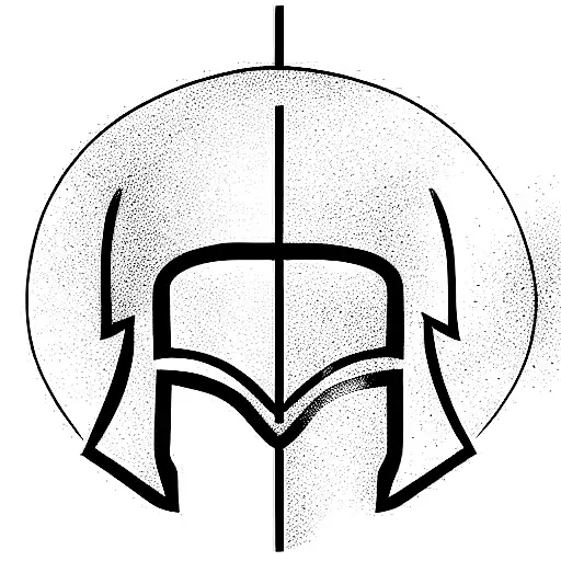 Spartan Helmet With Bird Wings