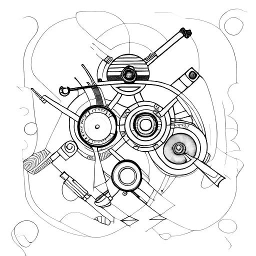 A Fine Line Abstract Telescope