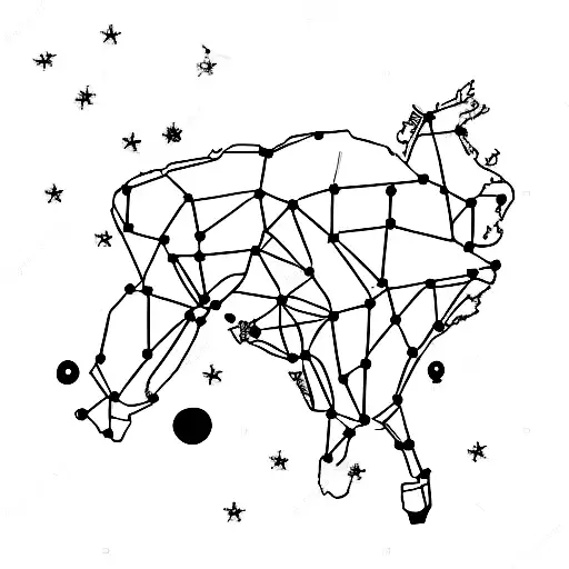 Animal Constellation Map Of Australia