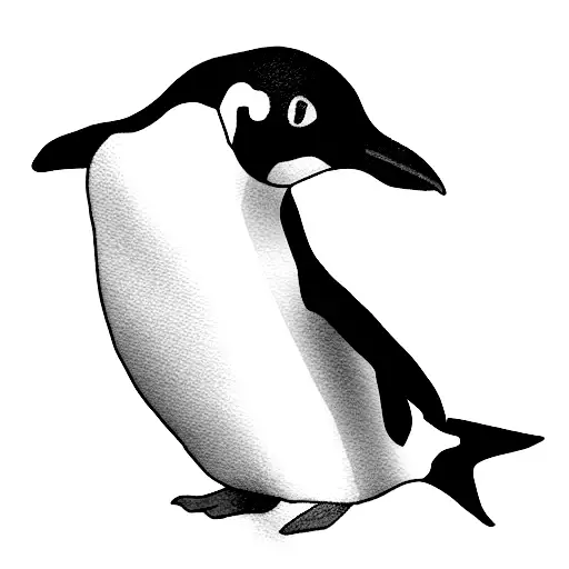 Linux Penguin With Code
