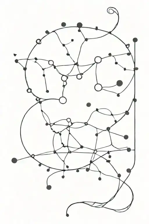 Constellation Intertwined Taurus And Capricorn Constellation