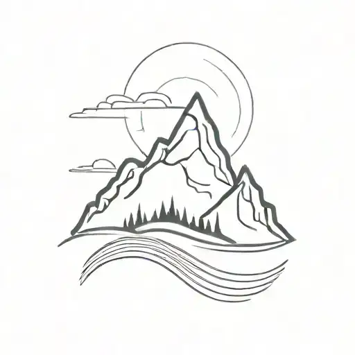 Mountain And Wave