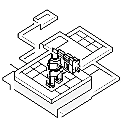 A Pixel Art Representation Of Your Daughter Playing A Construction-themed Video Game