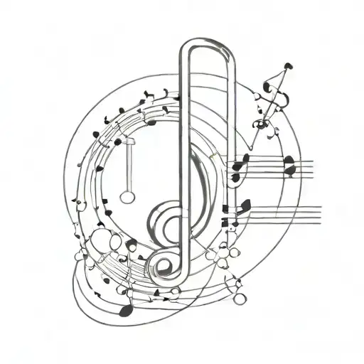 Combine Elements Of Music And Science Themed