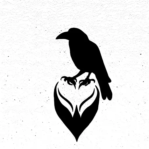 Create A Crow Holding A Heart