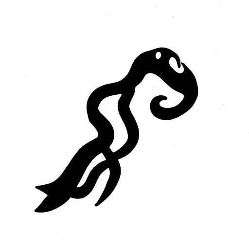 Rod With Snake Wrapped Around It