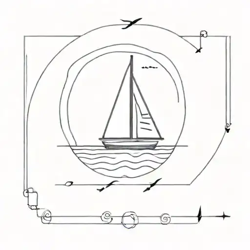 Little Sailboat Navigating