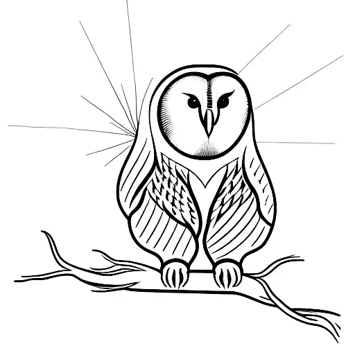 Simple Small Barn Owl