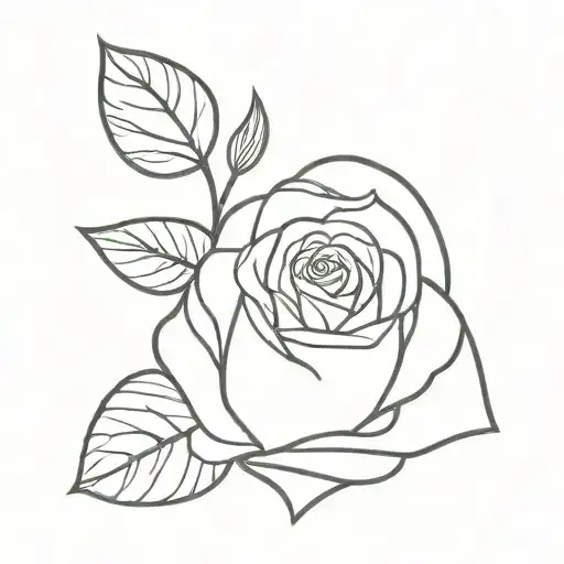 Heart And Rose Growing Inside