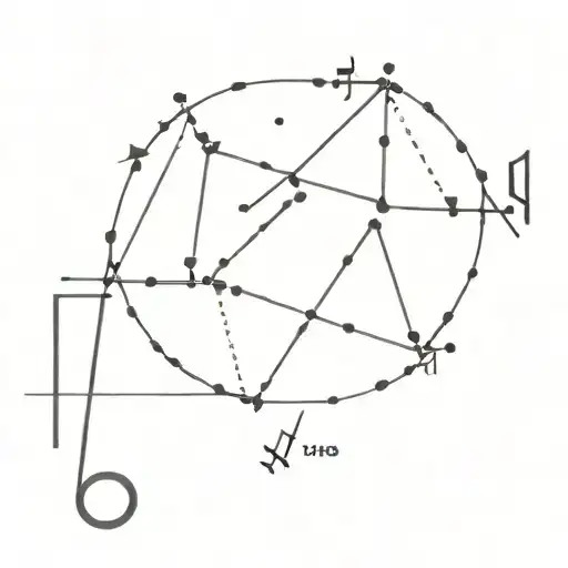 Leo Constellation Combined With Music Notes And Scientific Symbols