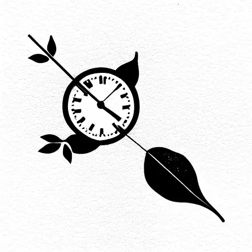 Leaf And A Clock