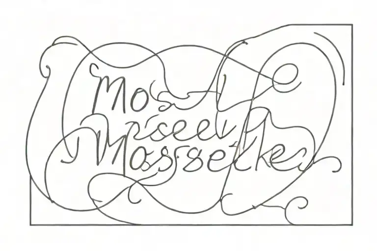 A Word 'Mosselke Written