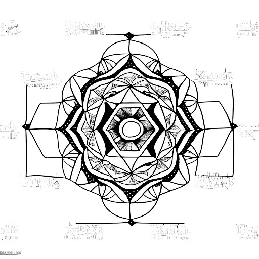 Mexican Geometric Concentric Flower