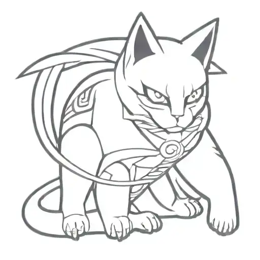 Sasuke Cat With Rinnegan And Chidori